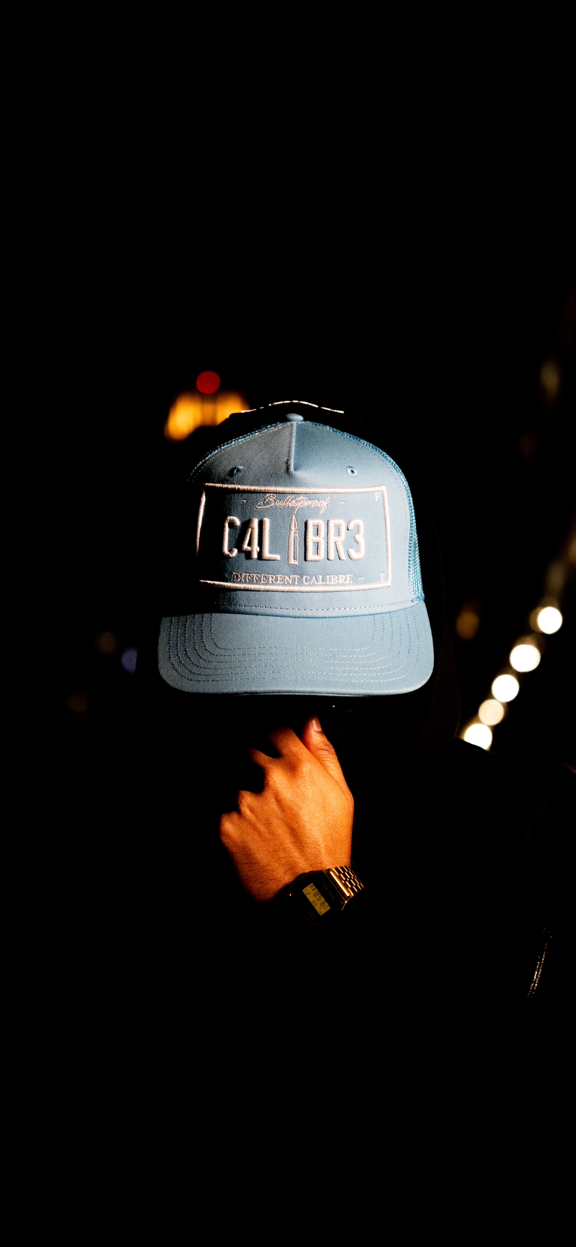 BLUE PLATED MESH TRUCKER