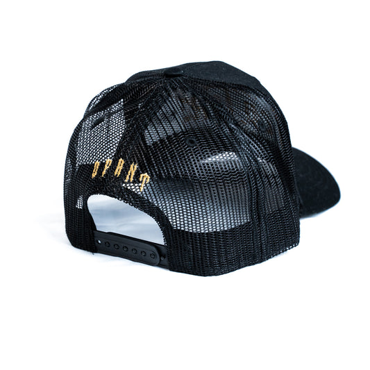 BLACK PLATED MESH TRUCKER